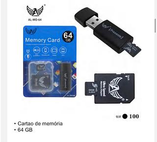 Cartão micro sd 64G