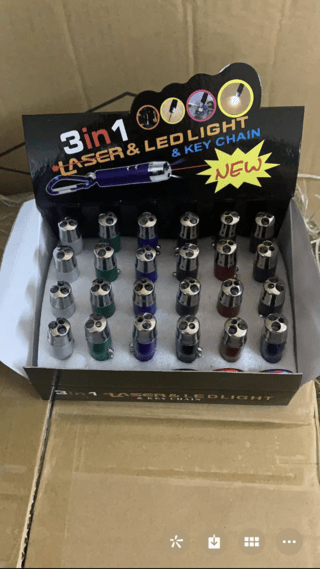 Laser lanterna nota falso