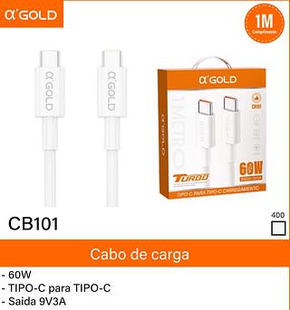 Cabo tipo-c para tipo-c 30w turbo 1M