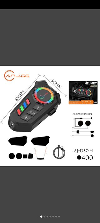 Microfone Bluetooth para moto