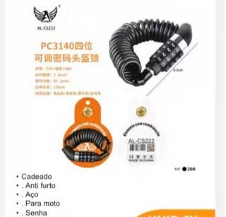 Cadeado para bike com senha