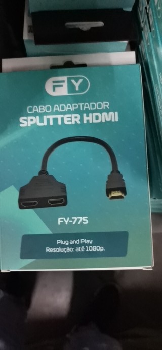 Cabo hdmi para 2hdmi