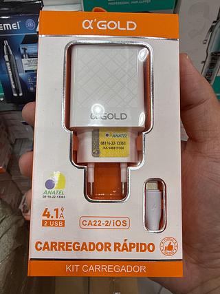 Carregador iOS Rápido 4.1A 2USB