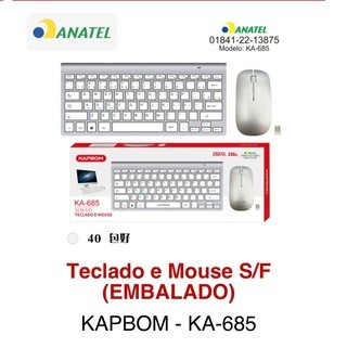 teclado com mouse sem fio