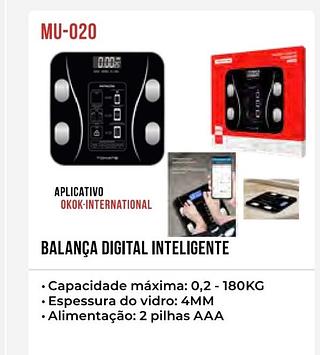 Balança Digital inteligente 180kg